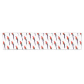 Scarlet macaw parrot cartoon illustratie korte tafelloper (Horizontaal)