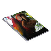 Scarlet Macaw Parrot Eating Toast Notitieboek (Rechterzijde)