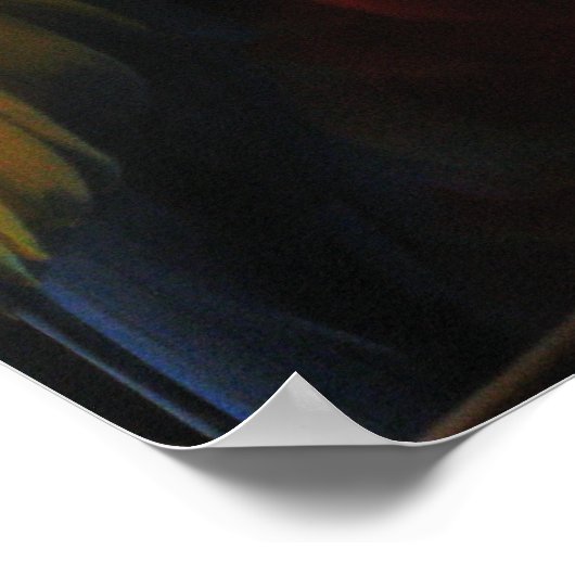 Scarlet Macaw Parrot Eating Toast Poster (Hoek)