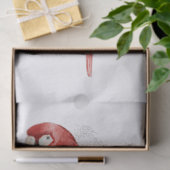 Scarlet Macaw Parrot Eucalyptus Waterverf Tissuepapier (Geschenk)