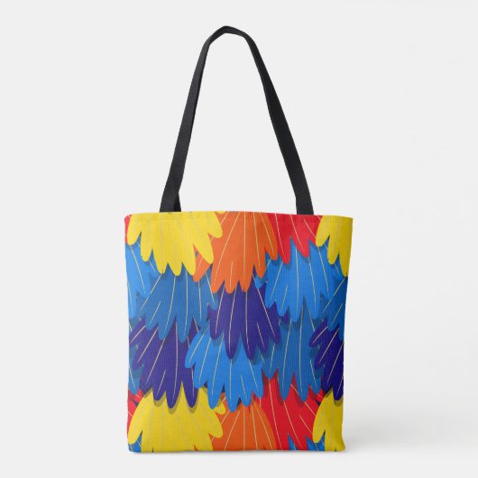 Scarlet Macaw Parrot Feathers Tote Bag (Achterkant)