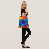 Scarlet Macaw Parrot Feathers Tote Bag (Op model)