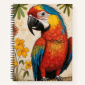 Scarlet Macaw Sketch Notitieboek (Voorkant)