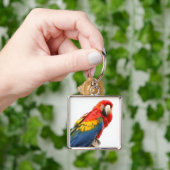 Scarlet Macaw Sleutelhanger (Hand)