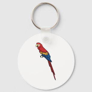 Scarlet Macaw Sleutelhanger