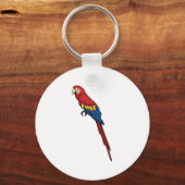 Scarlet Macaw Sleutelhanger (Voorkant)