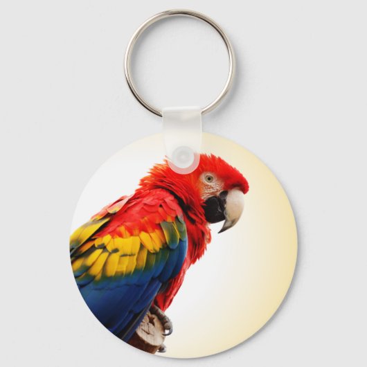 Scarlet Macaw Sleutelhanger (Voorkant)