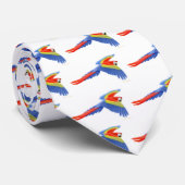 Scarlet Macaw Stropdas (Opgerold)