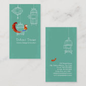 Scarlet Macaw Visitekaartje (Voorkant / Achterkant)