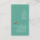 Scarlet Macaw Visitekaartje (Achterkant)