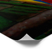 Scarlet Macaw White Parrot Amazon Oerwoud Poster (Hoek)