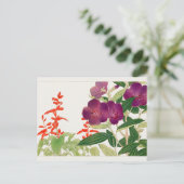 Scarlet, Melastoma van Tanigami Konan Briefkaart (Staand voorkant)