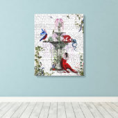 Scarlet Monkey Canvas Afdruk (Insitu (Houten vloer))