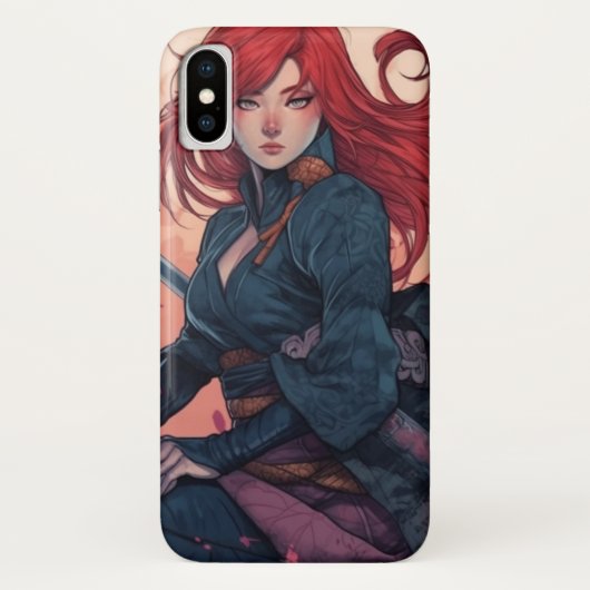 Scarlet Moon Kunoichi Case-Mate iPhone Case (Achterkant)