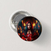 Scarlet Mystic Button 2 1/4 inch (Voorkant /achterkant)