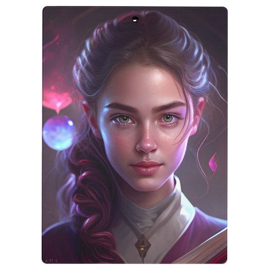 Scarlet Mystic Witch Clipboard Klembord (Achterkant)
