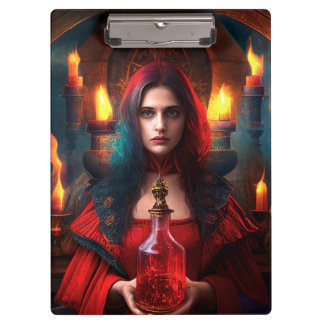 Scarlet Mystic Witch Clipboard Klembord