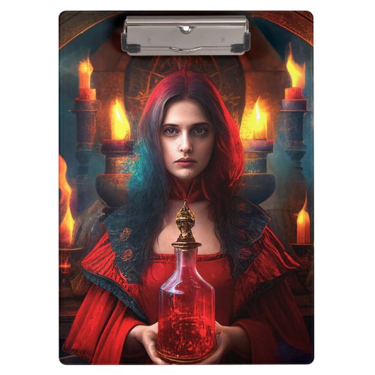 Scarlet Mystic Witch Clipboard Klembord (Voorkant)