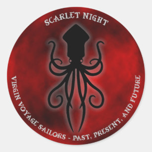 Scarlet Night Goddess Stickers