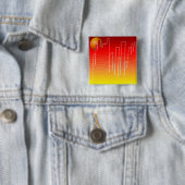 Scarlet Night Pin Vierkante Button 5,1 Cm (In situ)