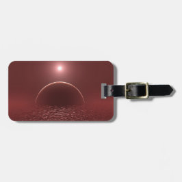 Scarlet Ocean Moon Bagagelabel