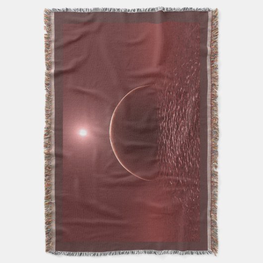 Scarlet Ocean Moon Deken (Voorkant Verticaal)