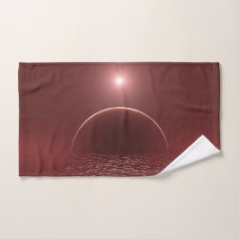 Scarlet Ocean Moon Handdoek