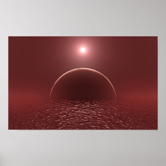 Scarlet Ocean Moon Poster (Voorkant)