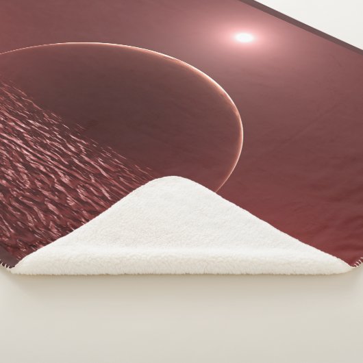 Scarlet Ocean Moon Sherpa Deken (3/4)