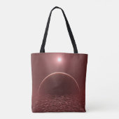 Scarlet Ocean Moon Tote Bag (Achterkant)