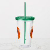 Scarlet Oranje Poppy 1 Acryl Drinkbeker (Rechts)