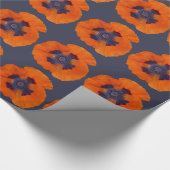 Scarlet Oranje Poppy 1 Cadeaupapier (Hoek)