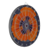 Scarlet Oranje Poppy 1 Dartbord (Voorkant Links)