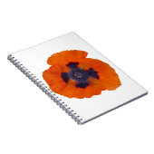 Scarlet Oranje Poppy 1 Notitieboek (Rechterzijde)