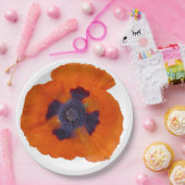 Scarlet Oranje Poppy 1 Papieren Bordje (Feest)