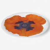 Scarlet Oranje Poppy 1 Papieren Bordje (Gekanteld)