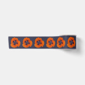 Scarlet Oranje Poppy 1 Satijnen Lint (Voorkant)