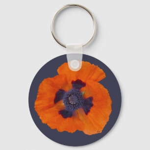 Scarlet Oranje Poppy 1 Sleutelhanger