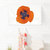Scarlet Oranje Poppy 1 Spandoek (Insitu)