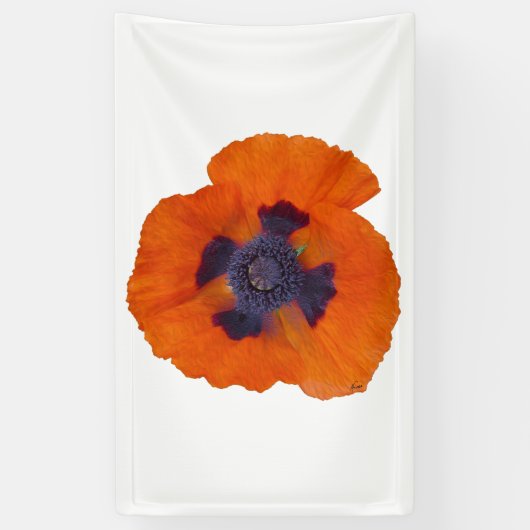 Scarlet Oranje Poppy 1 Spandoek (Verticaal)