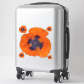 Scarlet Oranje Poppy 1 Sticker (Koffer)