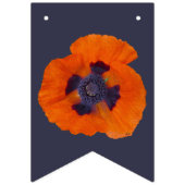 Scarlet Oranje Poppy 1 Vlaggetjes (Eerste vlag)