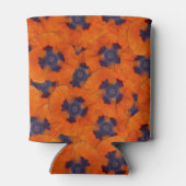 Scarlet Oranje Poppy Seamless Pattern Blikjeskoeler (Achterkant)