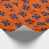 Scarlet Oranje Poppy Seamless Pattern Cadeaupapier (Hoek)