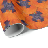 Scarlet Oranje Poppy Seamless Pattern Cadeaupapier (Rol Hoek)