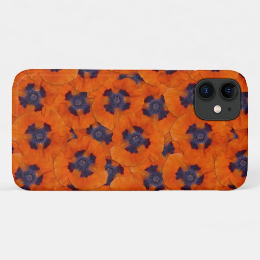 Scarlet Oranje Poppy Seamless Pattern Case-Mate iPhone Case (Achterkant (horizontaal))