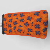 Scarlet Oranje Poppy Seamless Pattern Golfheadcover (Voorkant)