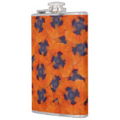 Scarlet Oranje Poppy Seamless Pattern Heupfles (Links)