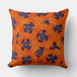Scarlet Oranje Poppy Seamless Pattern Kussen