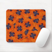 Scarlet Oranje Poppy Seamless Pattern Muismat (Met muis)